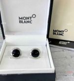 Low Price Mont blanc Replica Cufflinks Silver and Black